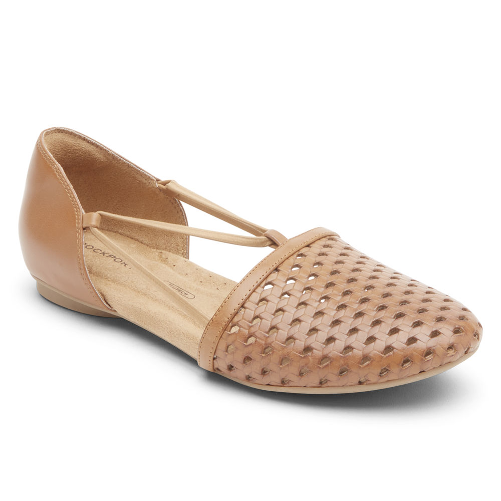 Rockport Womens Reagan Perforated - Flats Pink - MKP860541